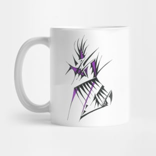 Diagonal Unique Colorful Abstract Tribal Tattoo Art Mug